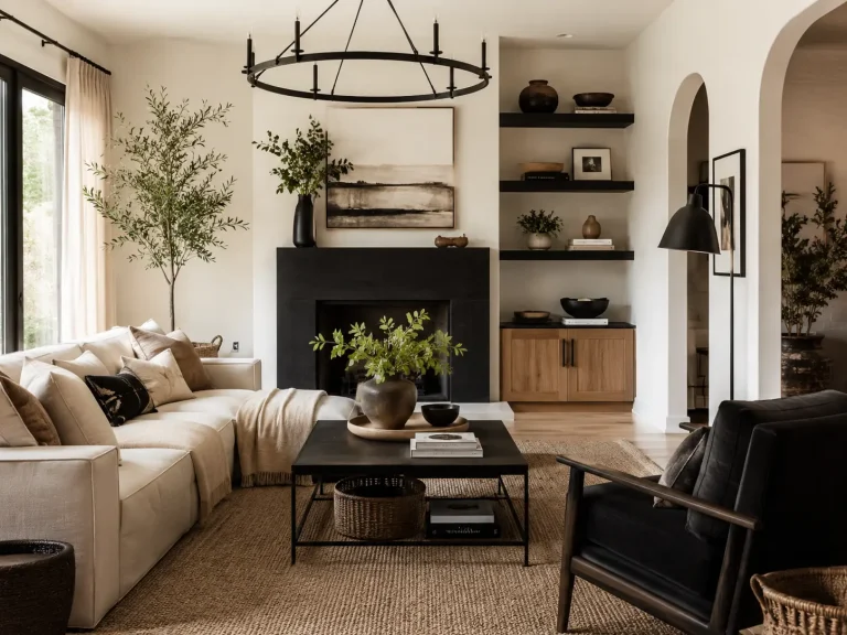 10 Black Accent Living Room Ideas for a More Grounded, Polished Space