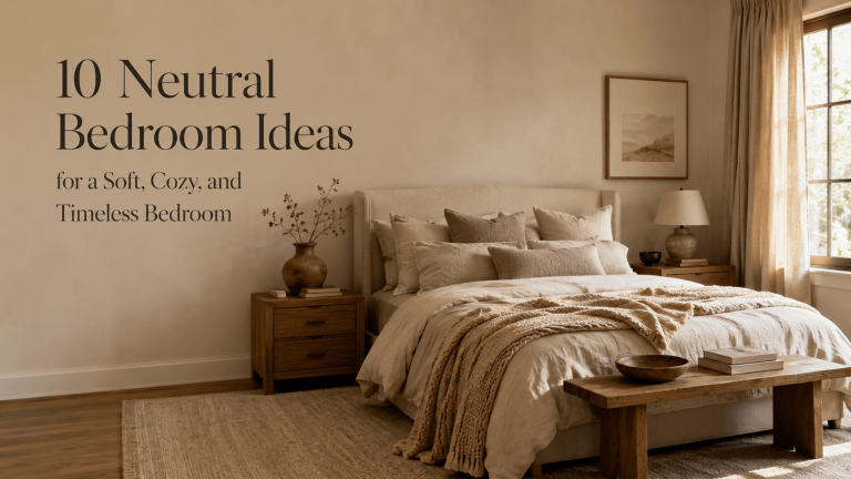 10 Neutral Bedroom Ideas for a Soft, Cozy, and Timeless Bedroom 4 10 Neutral Bedroom Ideas for a Soft, Cozy, and Timeless Bedroom