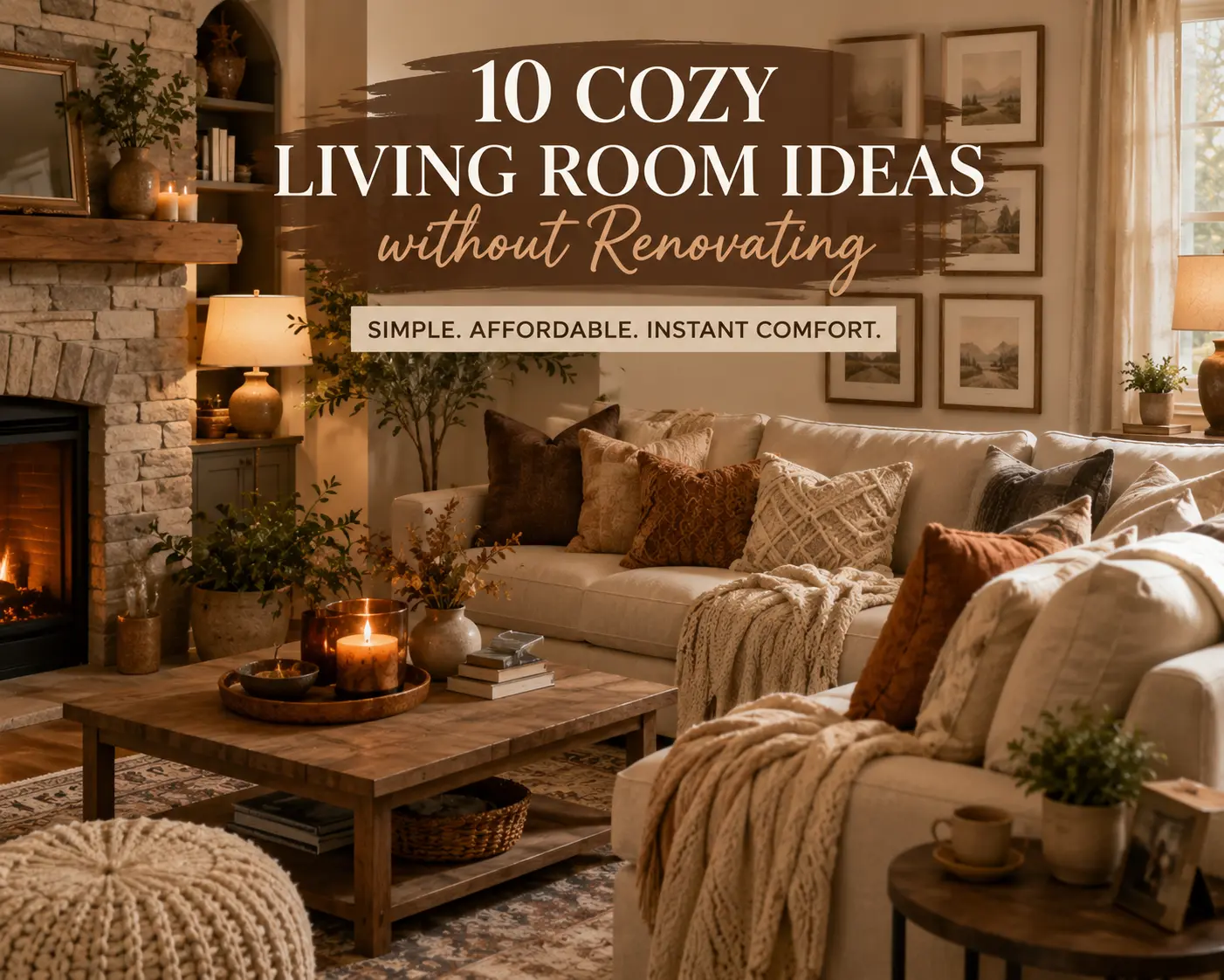 10 cozy living room ideas without Renovating for a Warmer, More Inviting Home