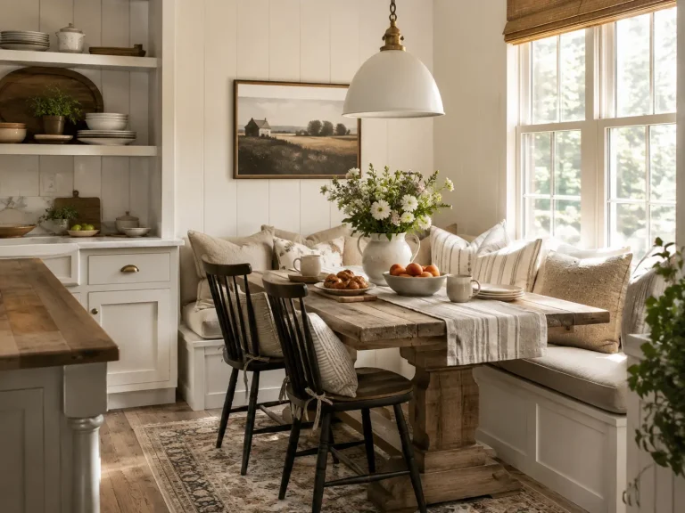 10 farmhouse breakfast nook ideas for Cozy Country Mornings 3 10 farmhouse breakfast nook ideas for Cozy Country Mornings
