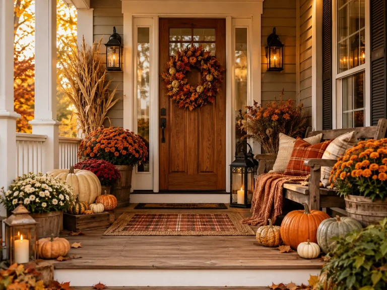 12 fall front porch decor ideas for a Warm Seasonal Welcome 43 12 fall front porch decor ideas