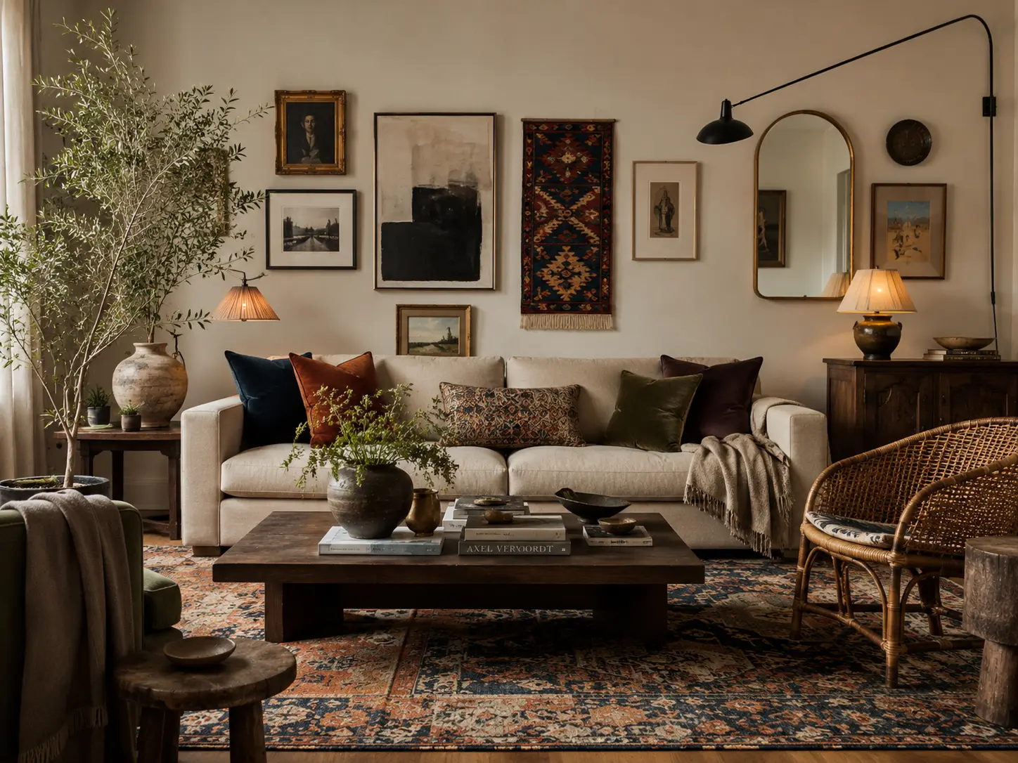 15 Boho Living Room Decor Ideas for a Layered, Collected Home 1 15 Boho Living Room Decor Ideas for a Layered, Collected Home