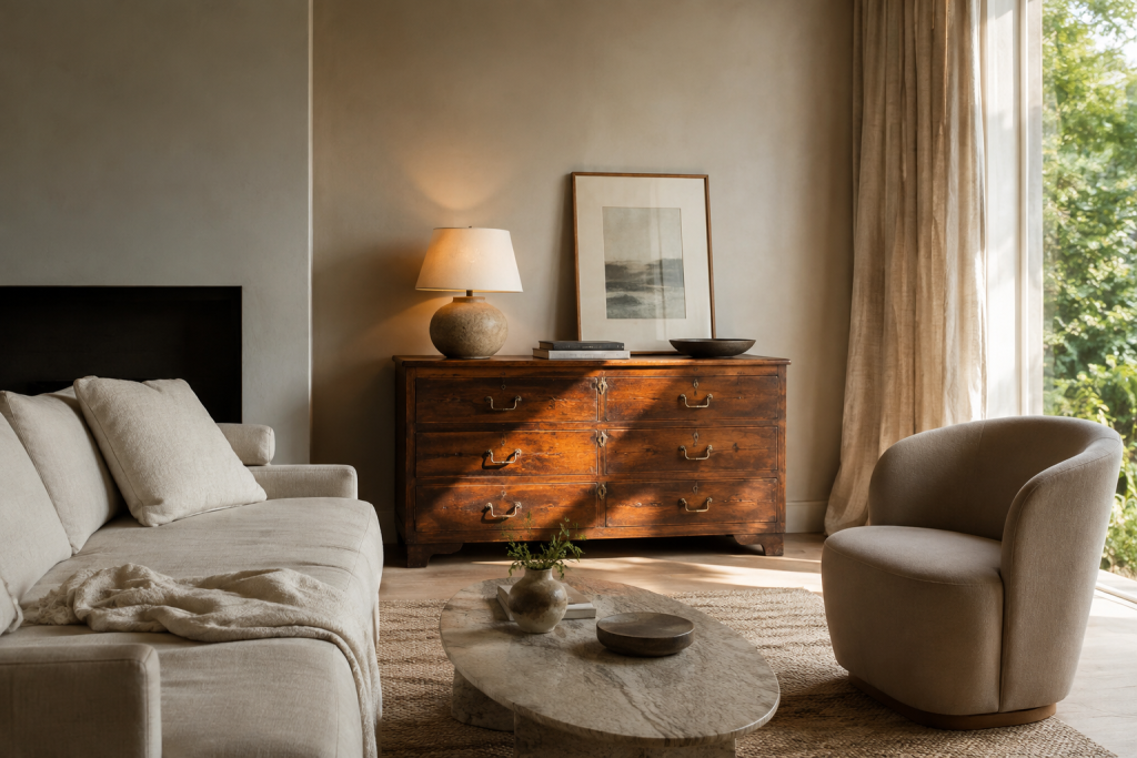 20 cozy living room ideas that make your home feel warm and inviting 9 Add One Vintage Piece