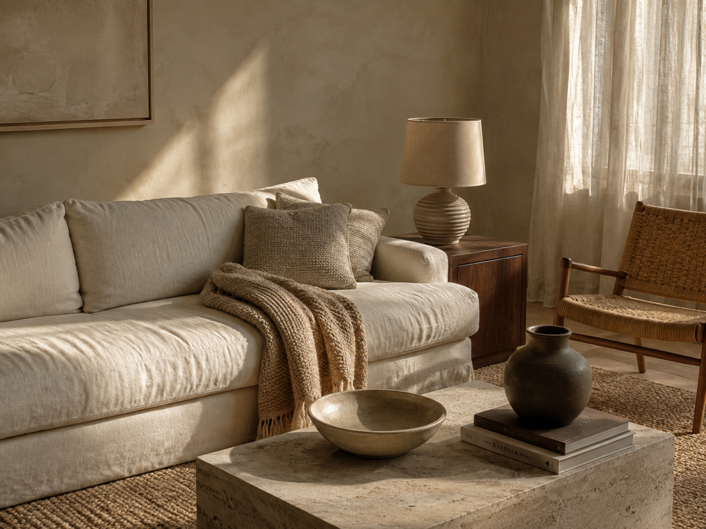 12 Cozy Apartment Aesthetic Ideas to Make Your Space Feel Warm, Stylish, and Truly Yours 5 Add Texture Before Adding More Decor