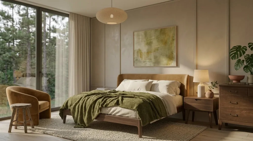 Add one earthy color that actually registers