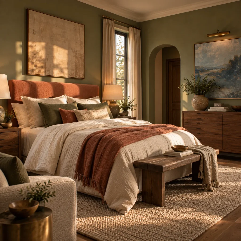13 terracotta and sage bedroom tips for a Warm, Earthy Retreat 14 Add something that does not match