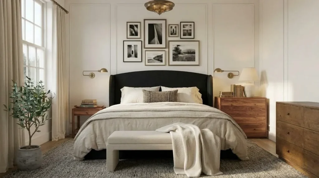 Add walnut or dark wood