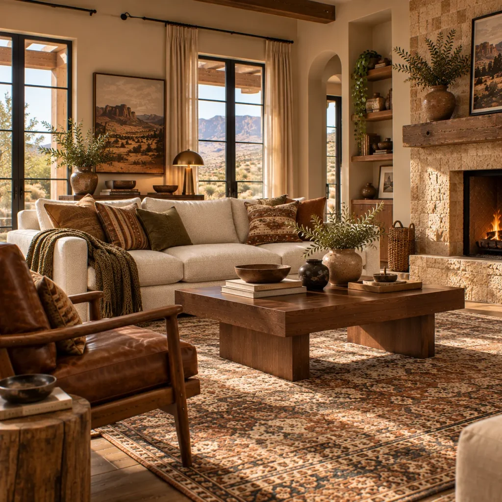 Anchor the room with one substantial sofa