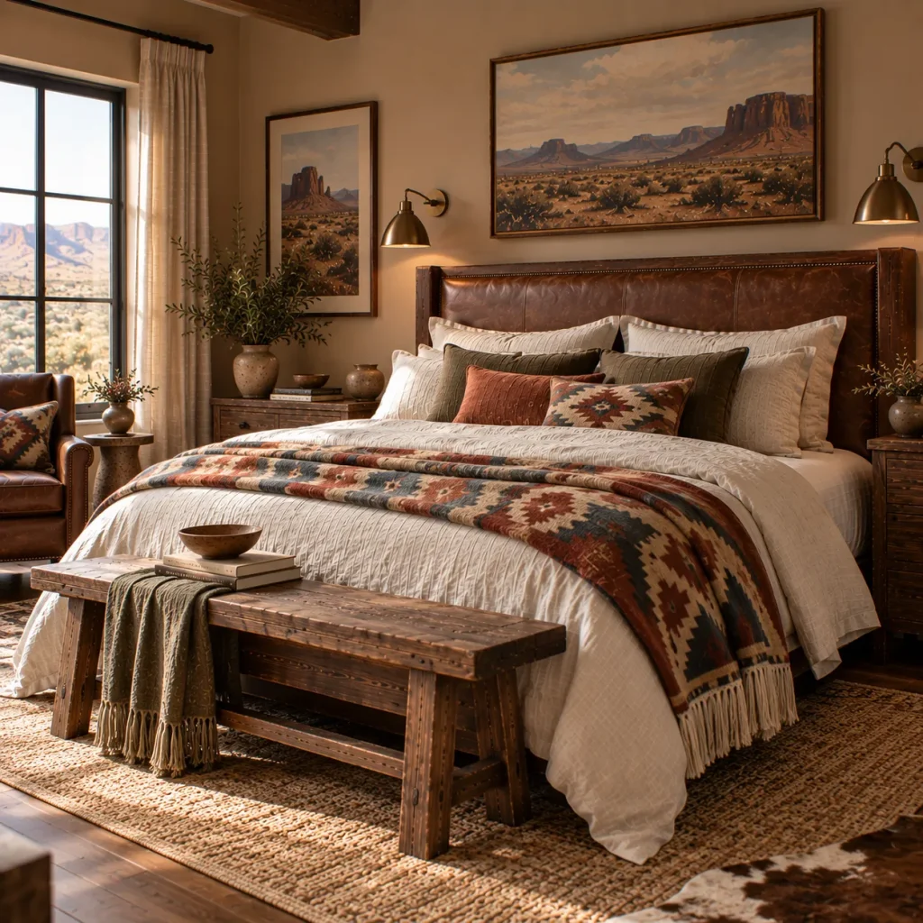 Bring in one Southwestern geometric textile