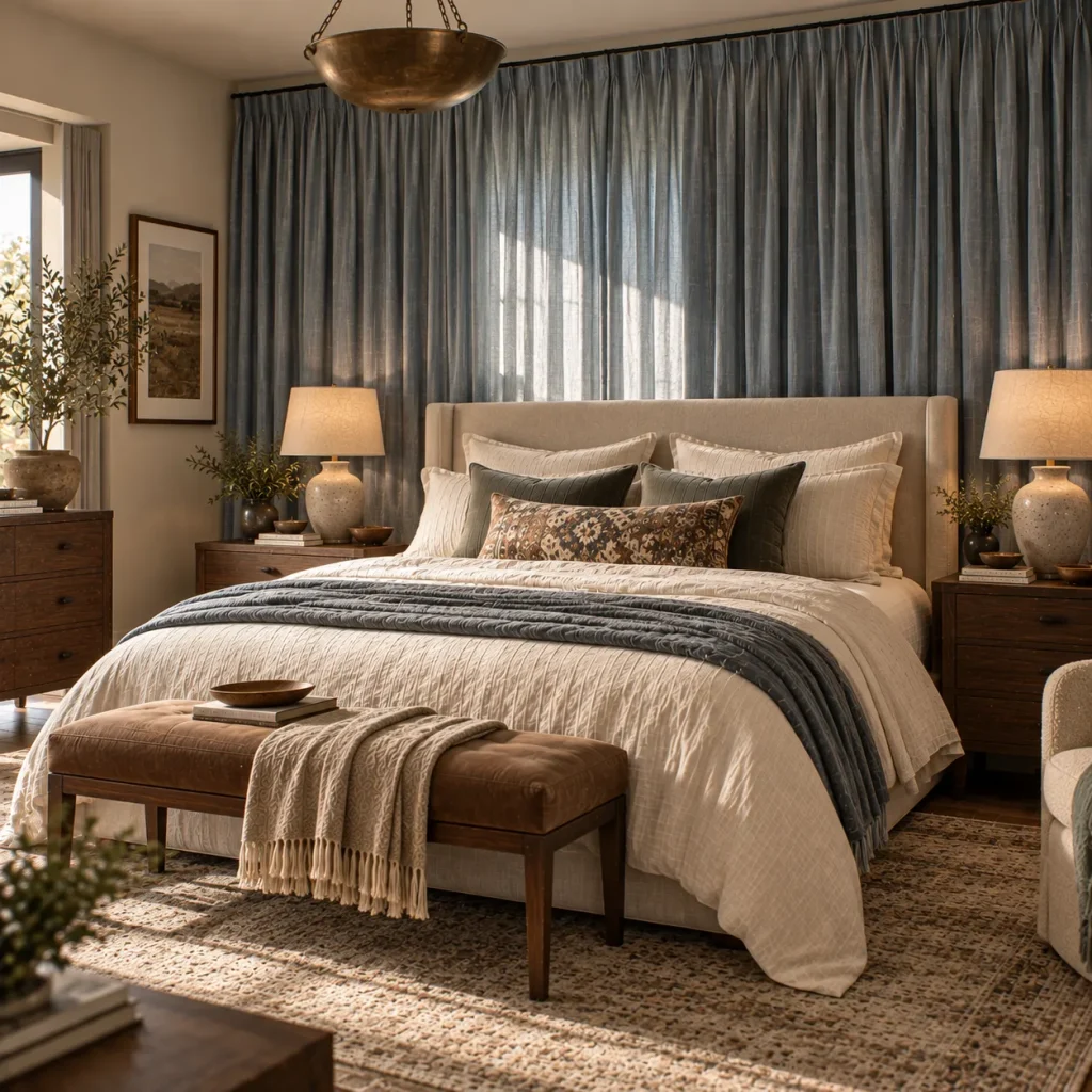 15 bedroom accent wall ideas That Feel Architectural, Not Dated 14 Build a full-width curtain wall