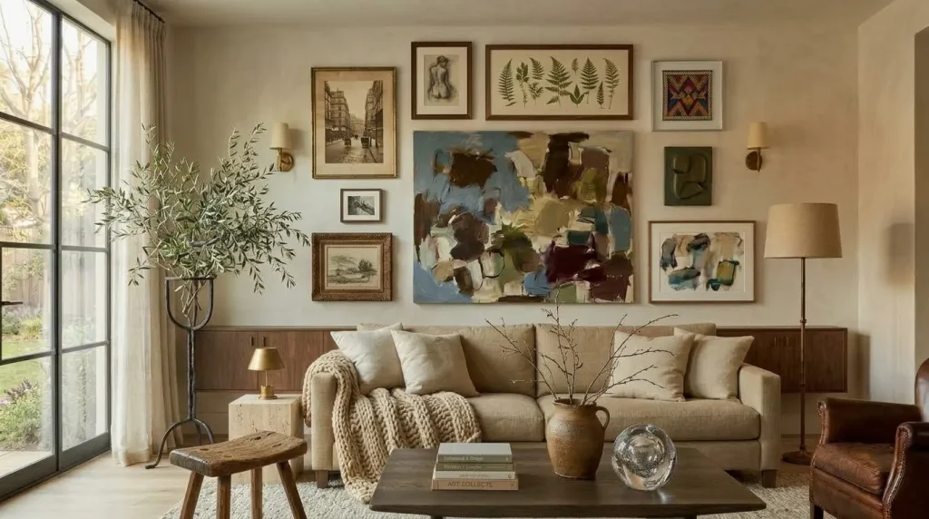 Build a gallery wall from different sources
