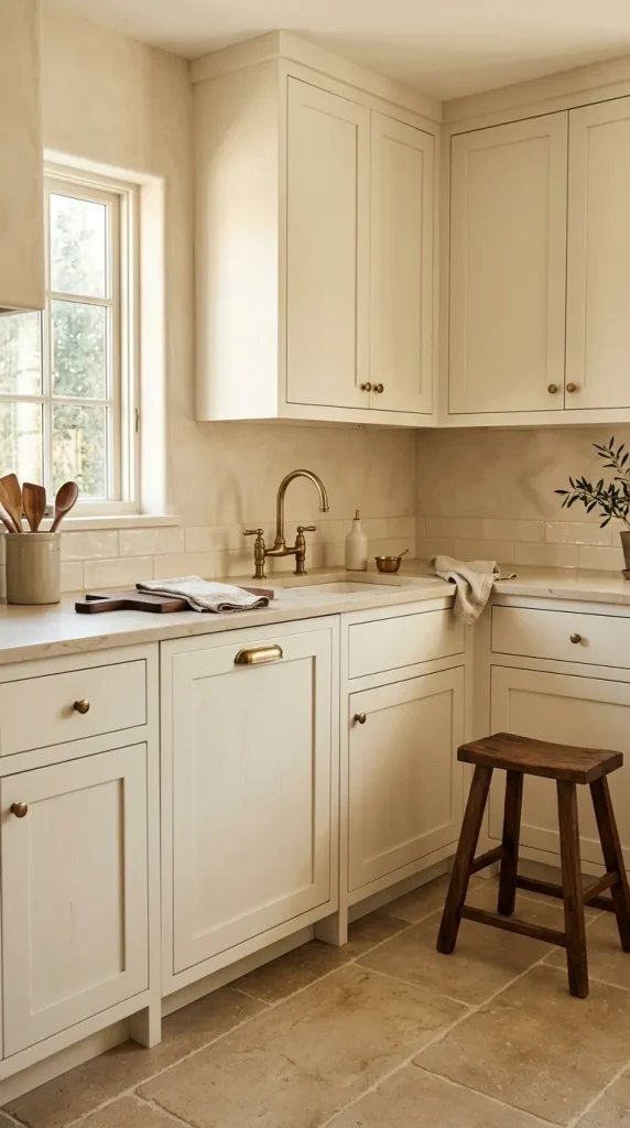 12 modern farmhouse kitchen tips for a Warm, Current Kitchen 2 Choose creamy white instead of stark white