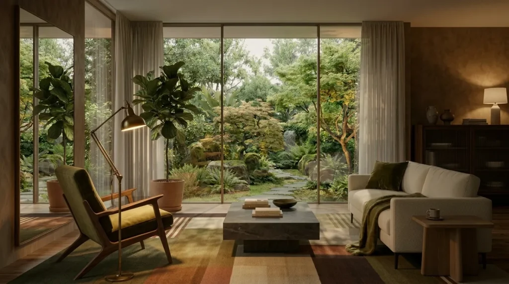 10 Mid Century Modern Living Room Ideas That Feel Fresh in 2026 11 Choose one memorable lamp instead of several retro accessories