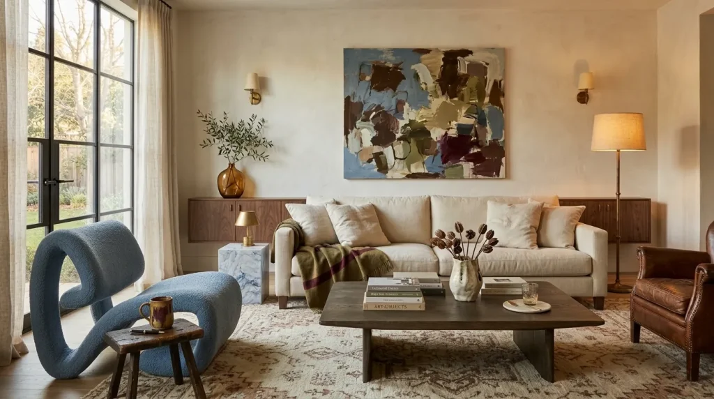Choose three main colors before buying decor