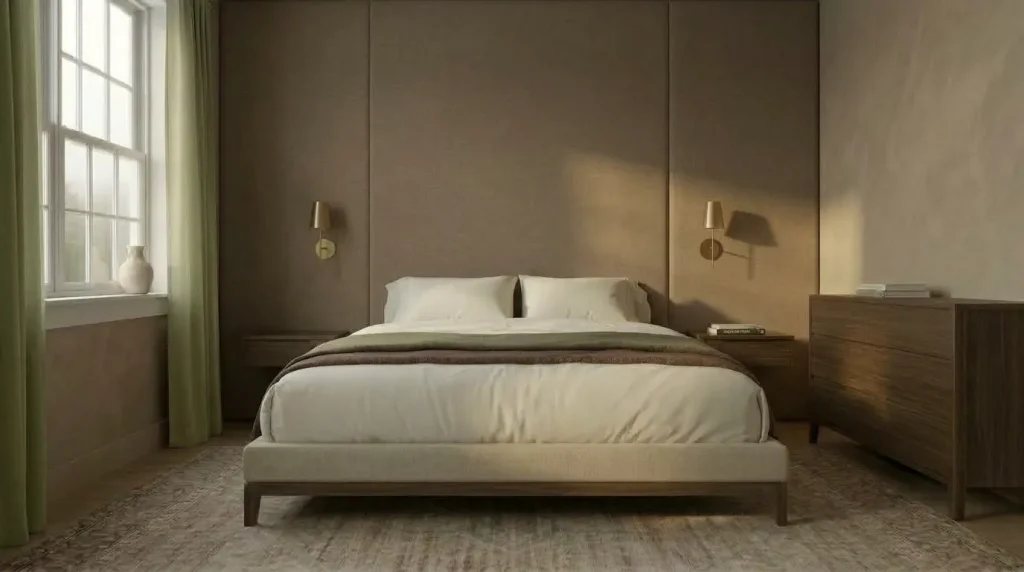 15 bedroom accent wall ideas That Feel Architectural, Not Dated 10 Create an upholstered wall behind the bed
