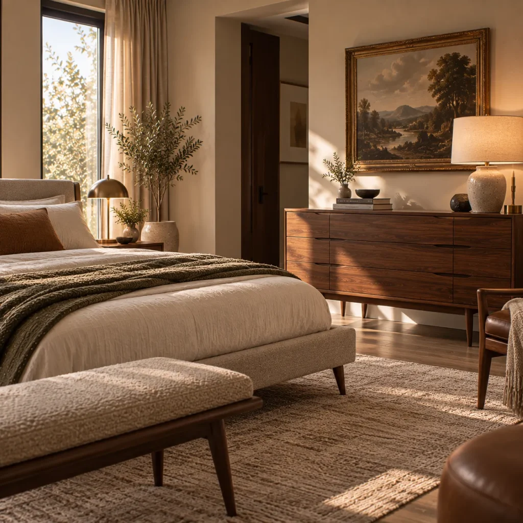 11 mid century modern bedroom tips That Feel Timeless, Not Retro 10 Deliberately include something from another era