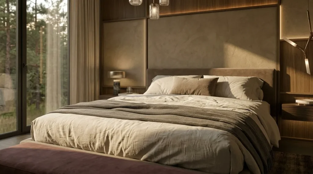 Dress the bed simply but beautifully