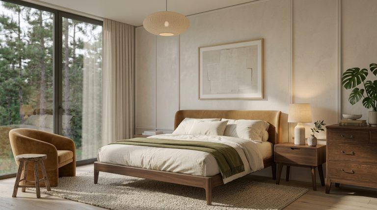 12 organic modern bedroom tips for a Warm, Naturally Calm Retreat 9 Featured Image