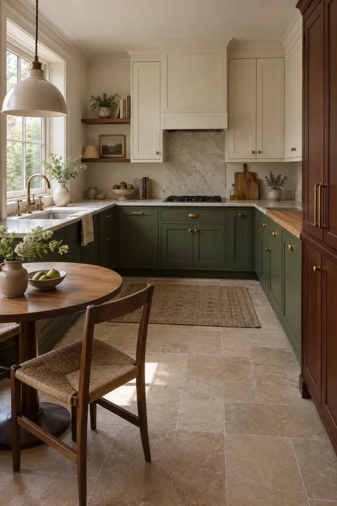 14 latest trends in kitchen design That Are Defining 2026 3 Green Remains an Essential Kitchen Color