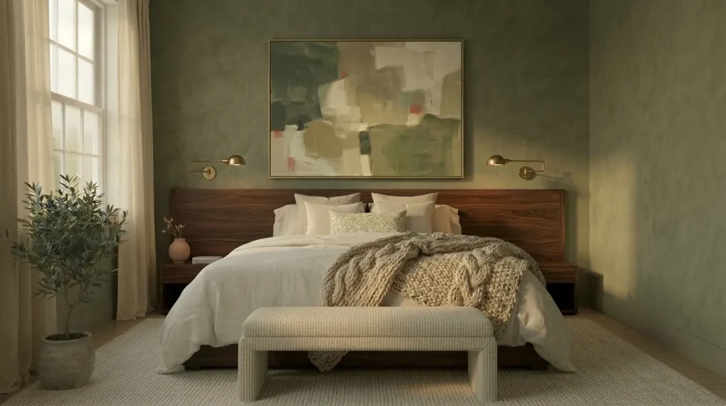 14 sage green and cream bedroom decor tips for a Soft, Layered Retreat 14 Ground the palette with one deeper anchor piece