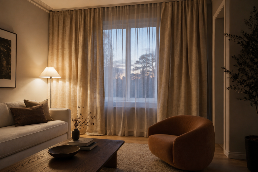 20 cozy living room ideas that make your home feel warm and inviting 8 Hang Curtains All the Way to the Floor