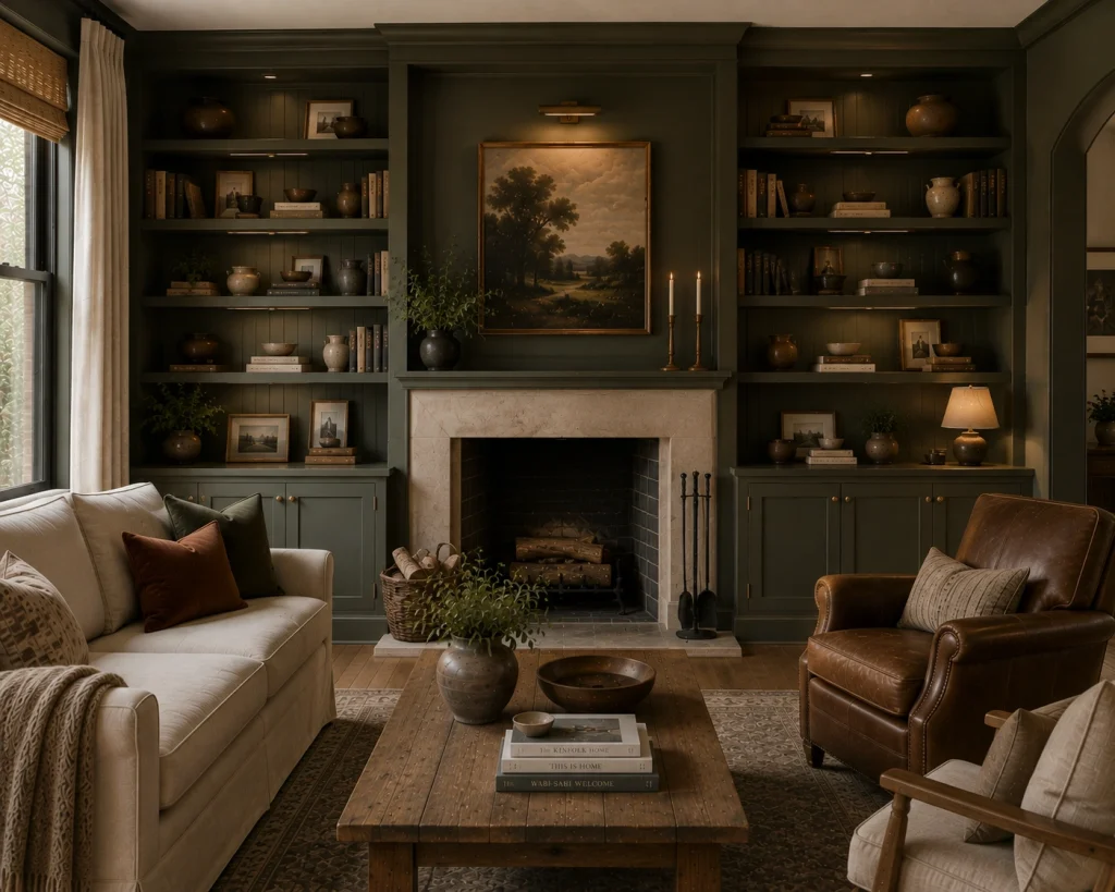 Idea 7 Paint the shelving a rich color