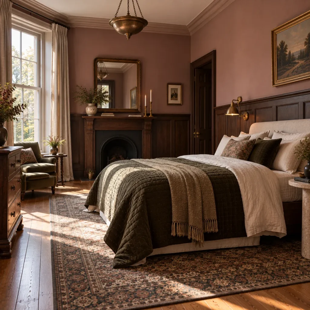 Introduce Dark Wood Paneling in a Controlled Area