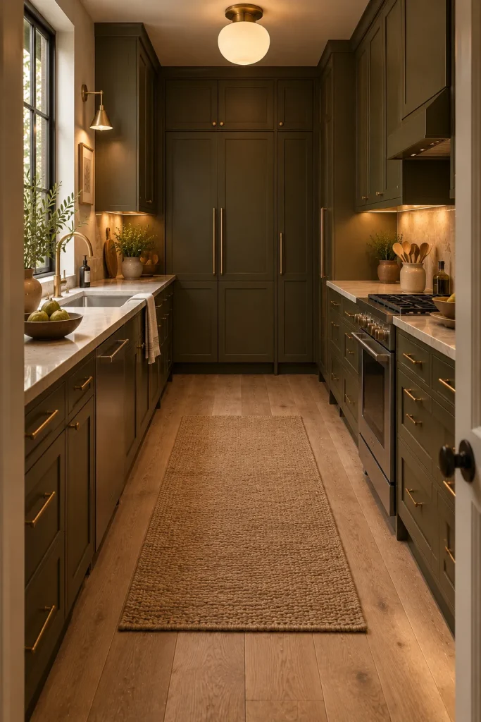 15 small moody kitchen tips for a Dark, Cozy Space That Still Feels Open 6 Keep the Footprint Efficient, Not Cramped