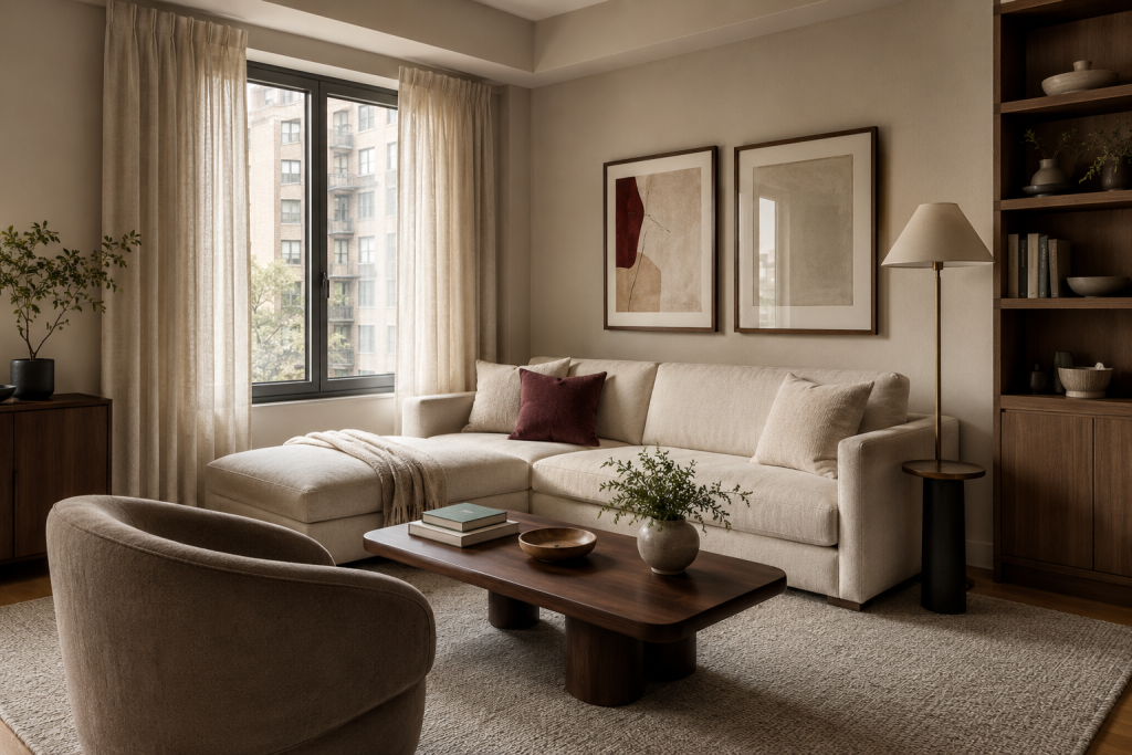 17 Small Living Room Ideas That Make Any Space Look Bigger, Brighter, and More Beautiful 8 Keep the Main Color Palette Connected