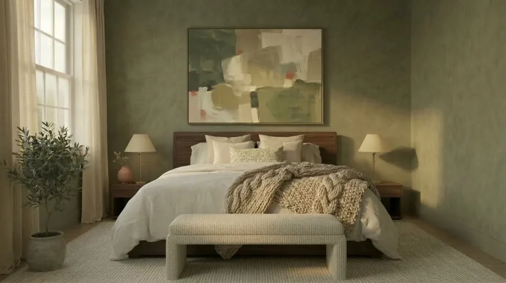 14 sage green and cream bedroom decor tips for a Soft, Layered Retreat 13 Keep window treatments soft and semi-sheer