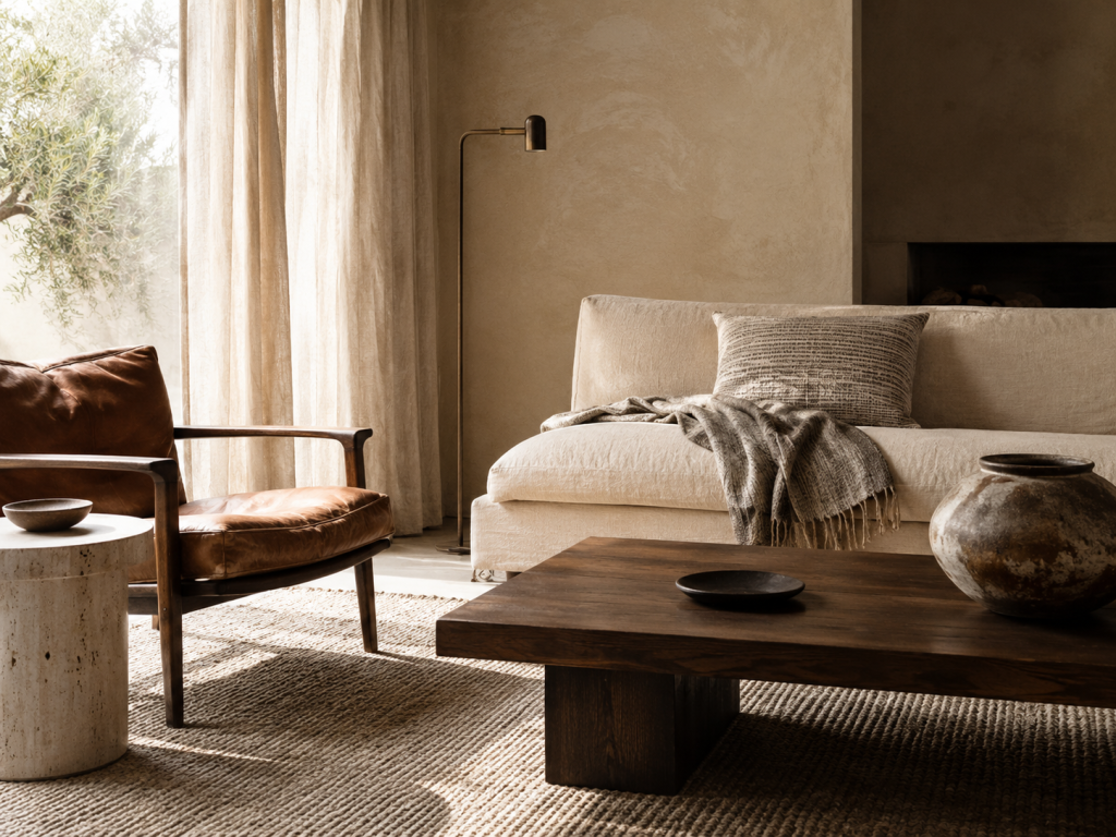 Layer Natural Materials and Tactile Textures