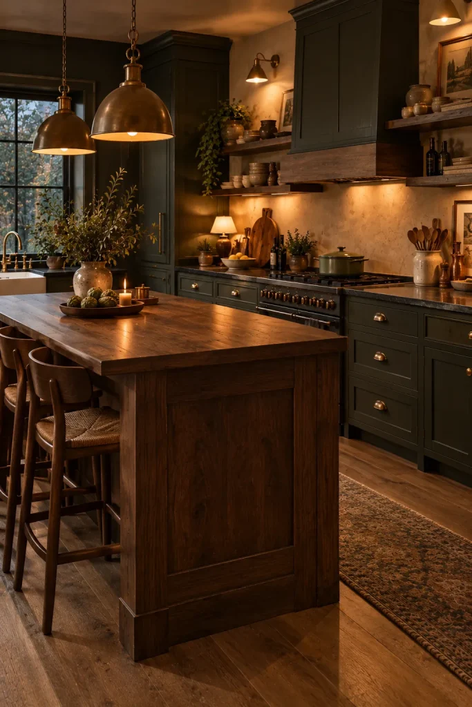 Layered Lighting for a Moody Kitchen After Dark
