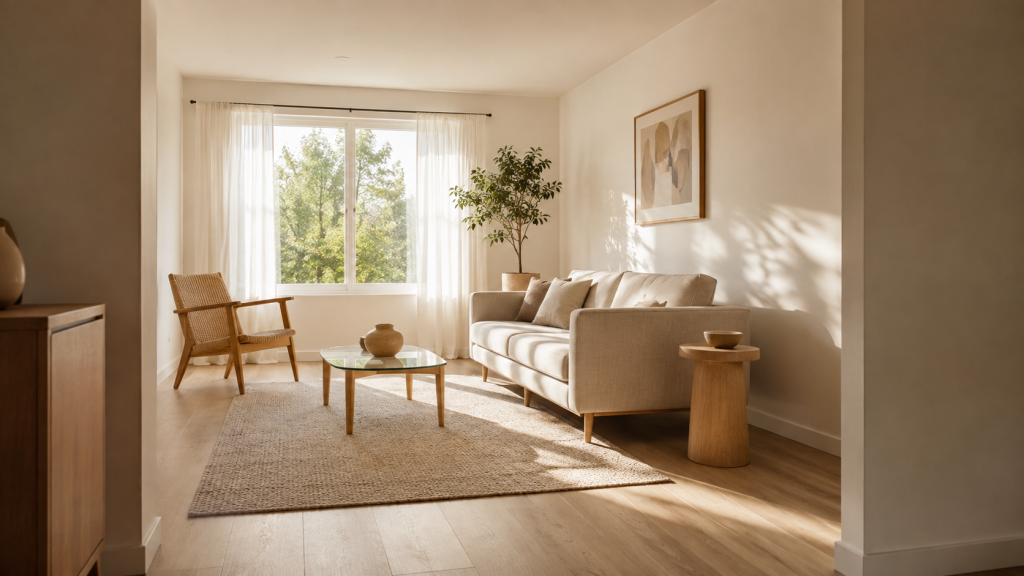 17 Small Living Room Ideas That Make Any Space Look Bigger, Brighter, and More Beautiful 6 Let Natural Light Travel Through the Room