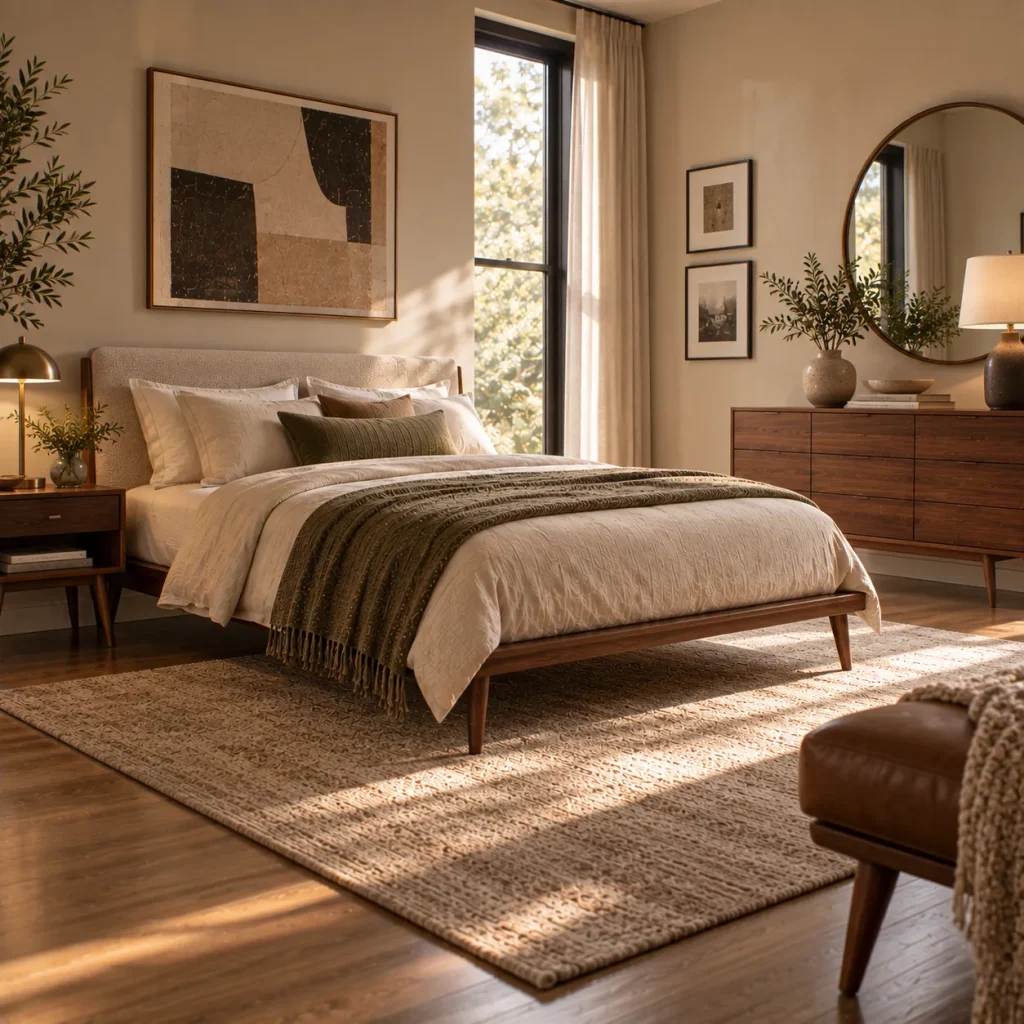 11 mid century modern bedroom tips That Feel Timeless, Not Retro 4 Look for legs, not bulky bases