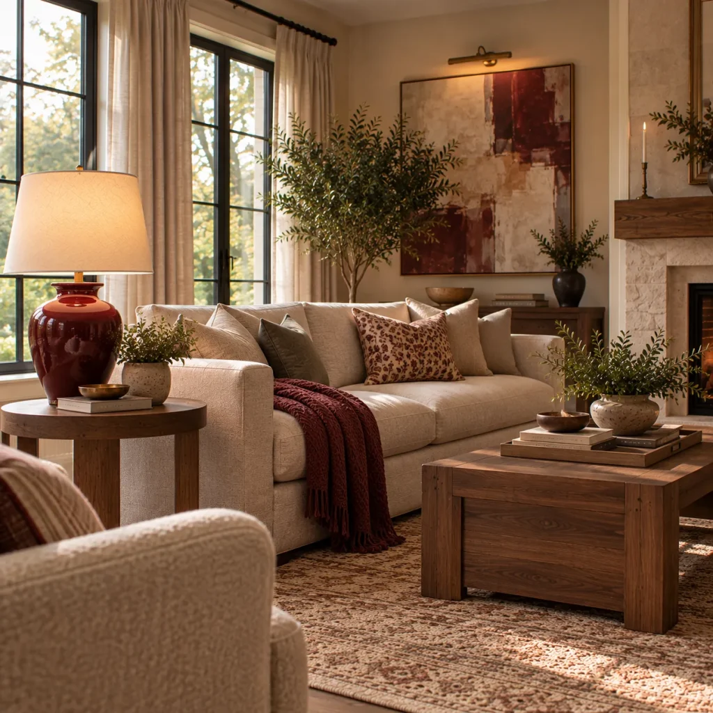 15 Vibrant Living Room Ideas That Use Color With Confidence 15 Make one lamp deliberately colorful