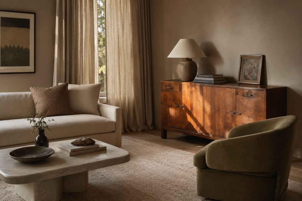 Mix Modern Furniture With Vintage Character