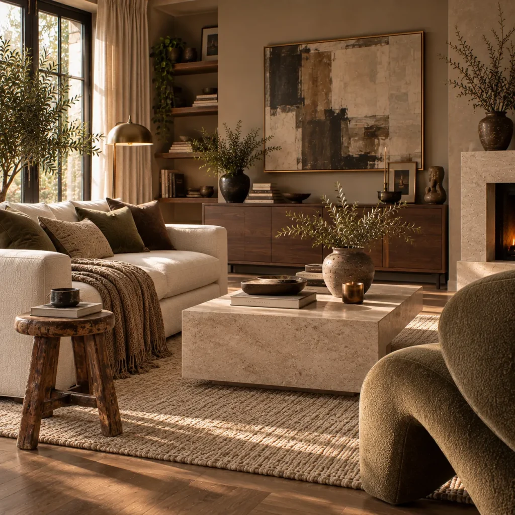 12 Contemporary Living Room Tips for a Polished, Livable Home 11 Mix one vintage piece into the contemporary furniture