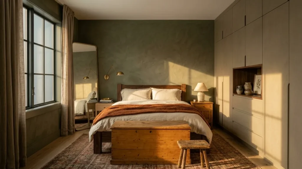 13 Rustic Bedroom Ideas for a Warm, Collected Retreat 5 Mix wood finishes instead of buying a matching set