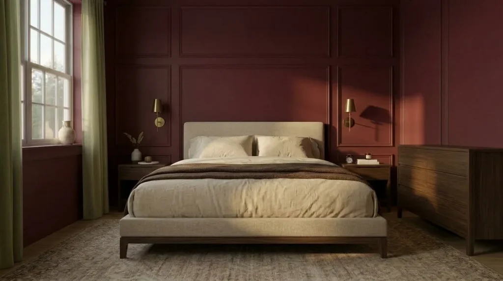 15 bedroom accent wall ideas That Feel Architectural, Not Dated 3 Paint the molding and wall the same color