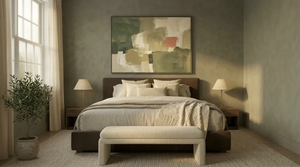 14 sage green and cream bedroom decor tips for a Soft, Layered Retreat 3 Pick a warm cream, not a cool white