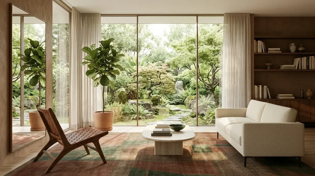 10 Mid Century Modern Living Room Ideas That Feel Fresh in 2026 3 Strengthen the connection to natural light