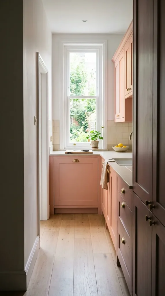 16 pink kitchen tips for a Warm, Sophisticated Space 3 Tip 2 Test undertones carefully