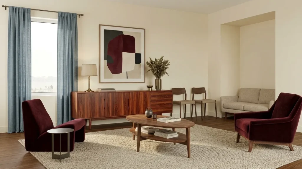Try burgundy instead of predictable orange