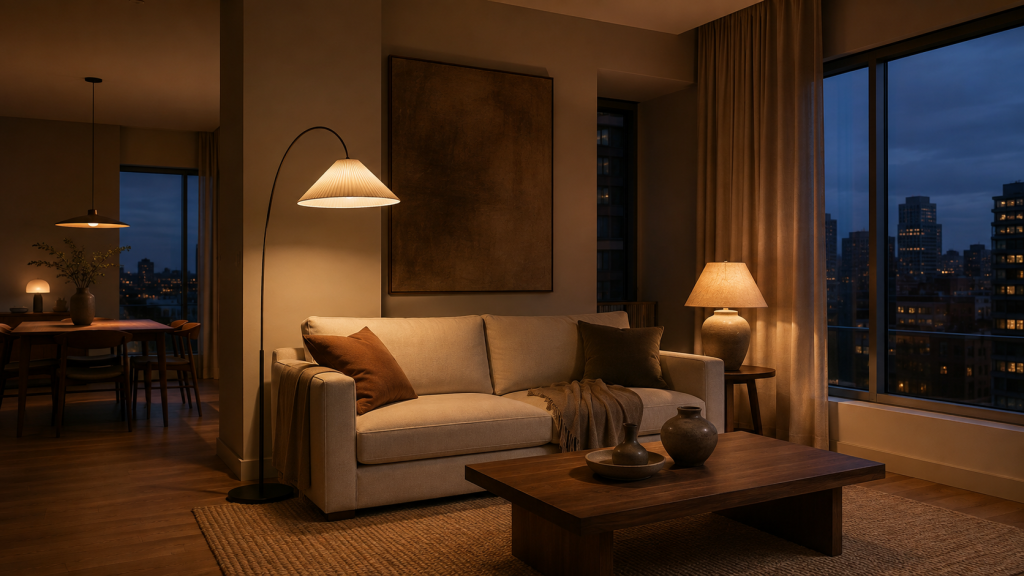 25 Apartment Aesthetic Ideas That Make Any Space Look More Expensive—Without Trying Too Hard 5 Upgrade the Lighting Before the Furniture