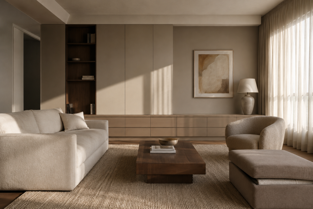 20 Minimalist Apartment Aesthetic Ideas for a Calm, Beautiful, Clutter-Free Home 5 Use Hidden Storage Wherever Possible