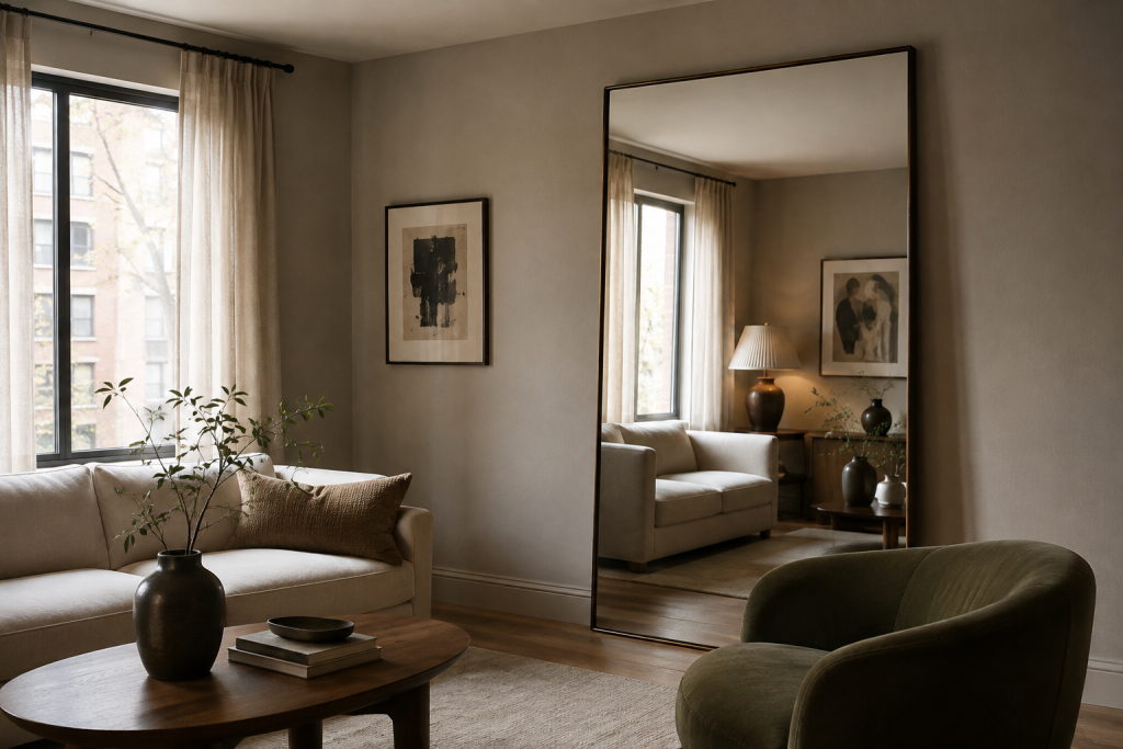 17 Small Living Room Ideas That Make Any Space Look Bigger, Brighter, and More Beautiful 7 Use Mirrors Strategically
