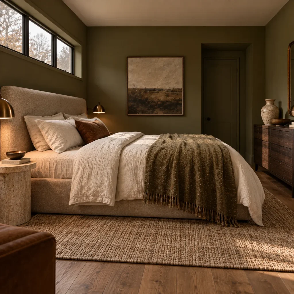 Use Olive or Moss as an Earthy Neutral