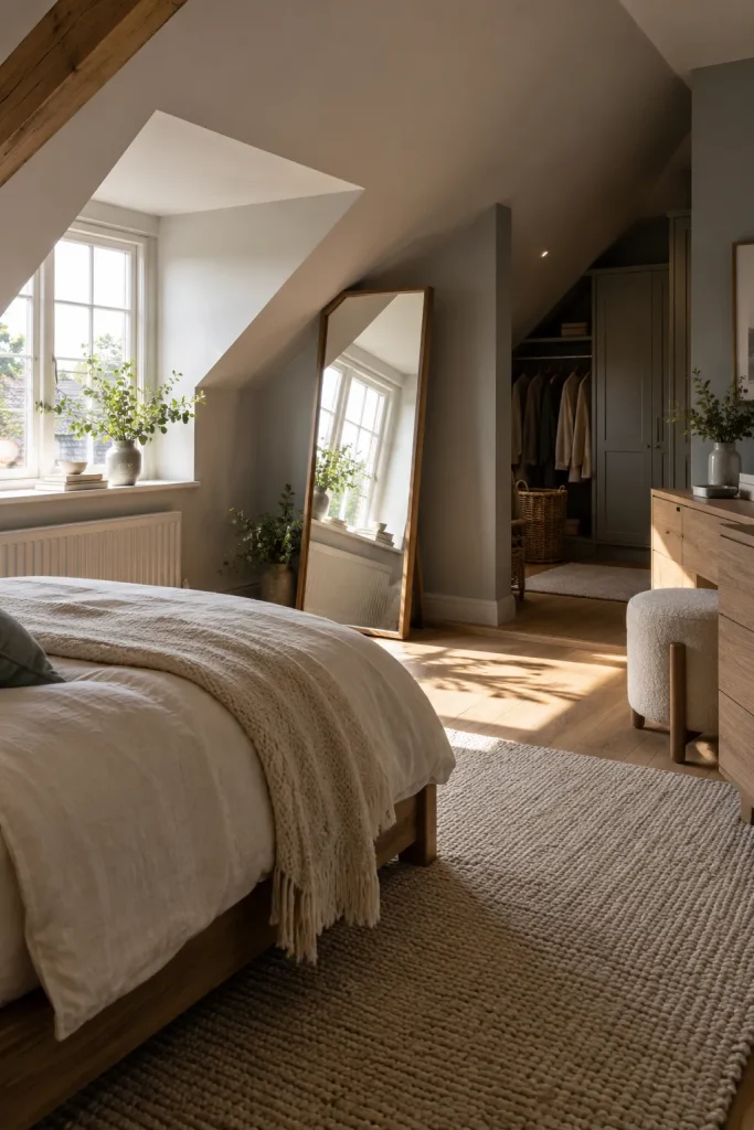 Use One Large Mirror to Pull Daylight Into a Dark Corner