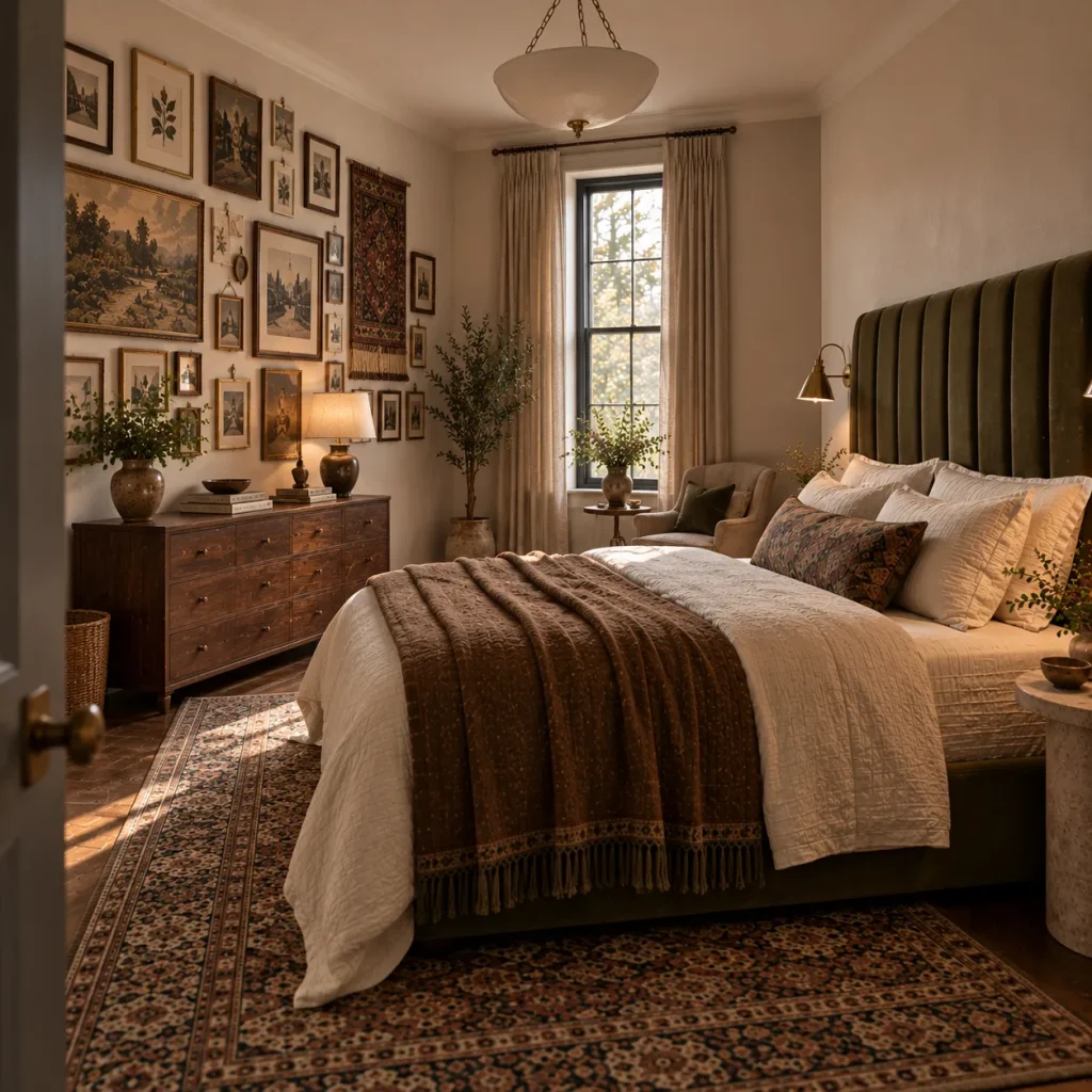 Use a Side Wall if the Headboard Is Already Busy