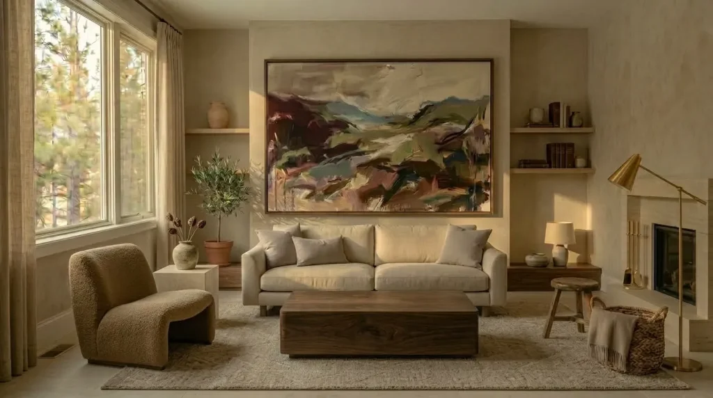 12 Minimalist Living Room Ideas for a Warm, Uncluttered Home 8 Use a generous rug to quiet the furniture layout